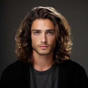 mens hair middle part