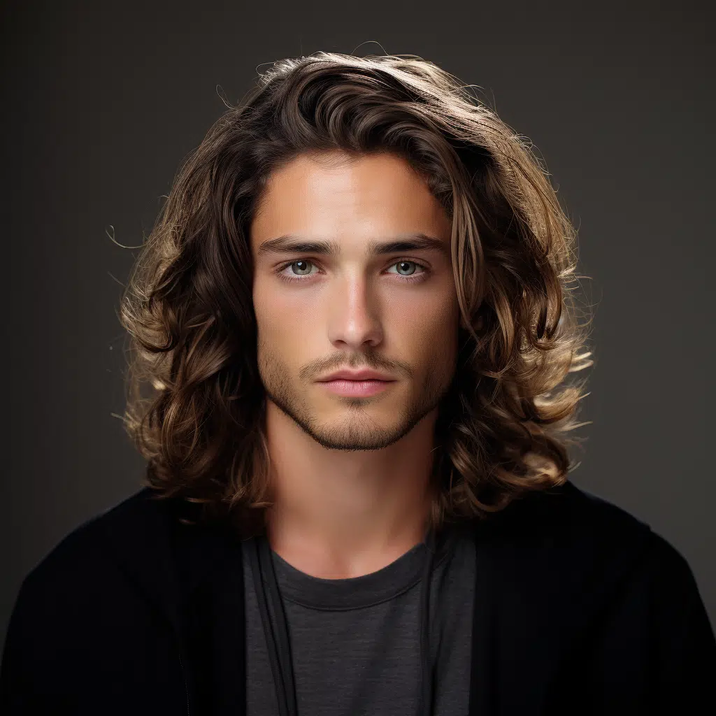 mens hair middle part