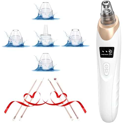 Blackhead Remover Pore Vacuum Kit Upgraded Blackhead Extractor Tool with Adjustable Suction Levels, Probes, USB Rechargeable, Suitable for Women and Men
