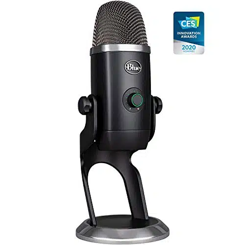 Blue Yeti X Professional Condenser USB Microphone with High Res Metering, LED Lighting & Blue Voice Effects for Gaming, Streaming & Podcasting On PC & Mac (Renewed)