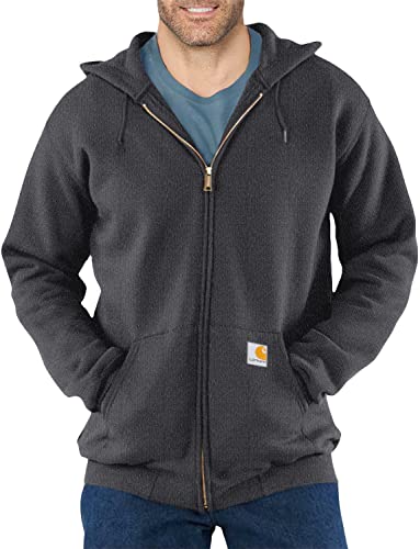 CarharttmensLoose Fit Midweight Full Zip SweatshirtCarbon HeatherLarge
