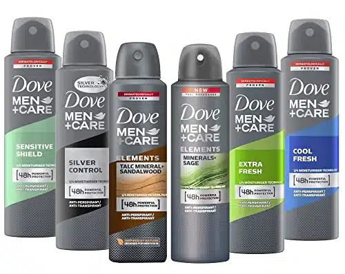 Dove Men+ Care Dry Spray Antiperspirant Deodorant L Pack of ixed Scents Fl Oz (Pack of ) Fl Oz
