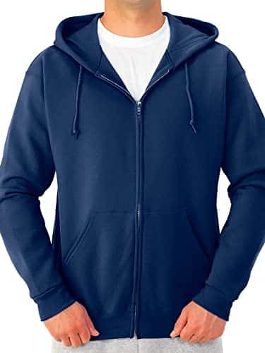 Jerzees Men's NuBlend Fleece Sweatshirts & Hoodies, Full Zip Navy, X Large