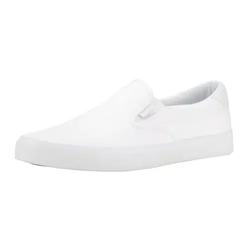 Lugz Mens Clipper Slip On Sneakers Shoes Casual   White