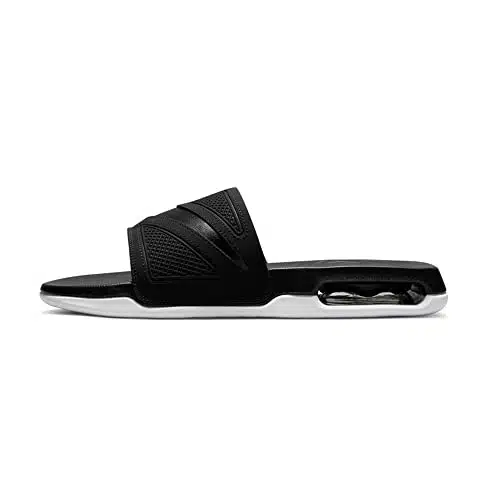 Nike Air Max Cirro Just Do It Athletic Sandal Solarsoft Slide (BLACK SILVER WHITE, us_footwear_size_system, adult, men, numeric, medium, numeric_)