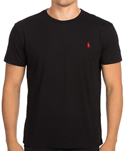 Polo Ralph Lauren Men's Pony Logo Crew Neck T Shirt, Rl Black, Large
