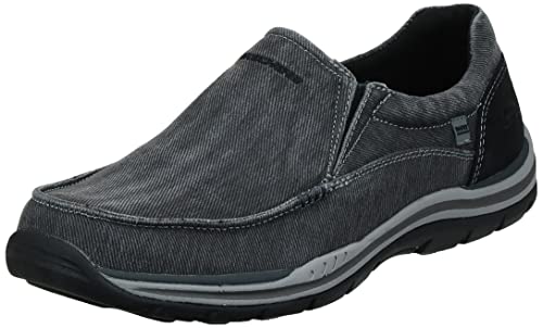 Skechers mens Expected Avillo Moccasin, Black,