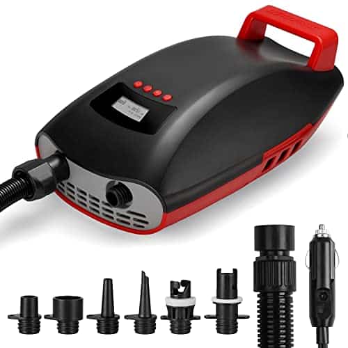 Swonder Seawolf Paddle Board Pump, ost Efficient PSI SUP Electric Air Pump wDual Cylinder, Dual Stage & Active Cooling System, Supports SUPs in a Row, Colors Option