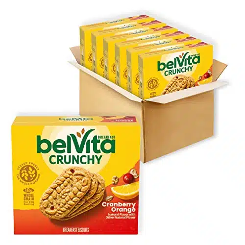 belVita Cranberry Orange Breakfast Biscuits, Total Packs, Boxes (Biscuits Per Pack)