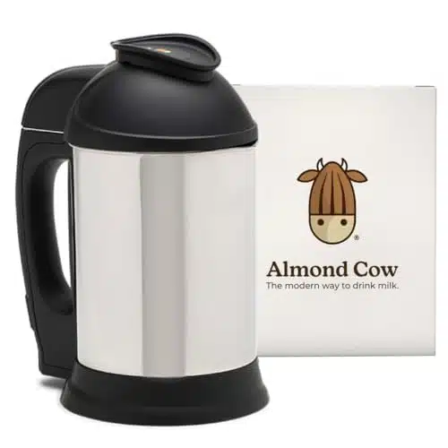 Almond Cow Nut Milk Maker Machine, Plant Based Milk Maker for Homemade Almond Milk, Oat Milk, Cashew Nut Milk, & More, Handy Stainless Steel Food Making Machines, Makes Cups Per Batch, V