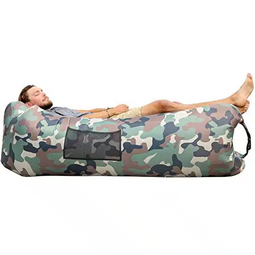 AlphaBeing Inflatable Lounger   Best Air Lounger Sofa for Camping, Hiking   Ideal Inflatable Couch for Pool and Festivals   Perfect Inflatable Beach Chair for Adults