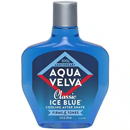 Aqua Velva After Shave, Classic Ice Blue, Soothes, Cools, and Refreshes Skin, Ounce