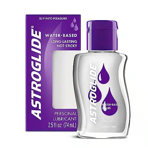 Astroglide Liquid Personal Lubricant (oz), Water Based Lube, Dr. Recommended Brand, Long Lasting Pleasure, for Men, Women, and Couples, Condom Compatible, Travel Friendly Size, Manufactured in USA