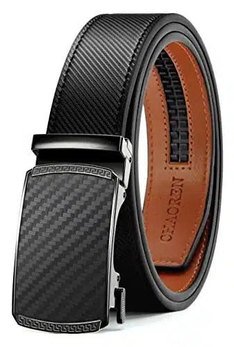 CHAOREN Leather Ratchet Belt Men   Customizable Fit, Effortless Style (mm)