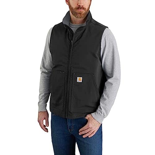 Carhartt Men's Super Duxâ¢ Relaxed Fit Lightweight Softshell Vest, Black, XX Large