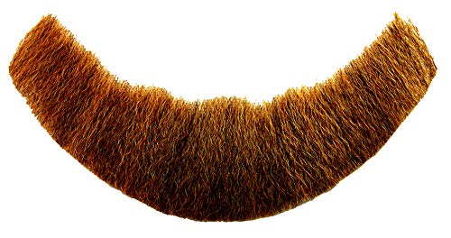 City Costume Wigs Professional Human Hair Laced Back Full Faced Beard (brown)
