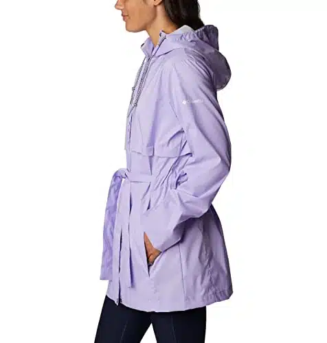 Columbia Women's Pardon My Trench Rain Jacket, Frosted Purple, Large