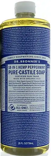 Dr. Bronner's Dr. Bronner Hemp Peppermint Pure Castile Oil Made with Organic Oils Certified   Oz, count