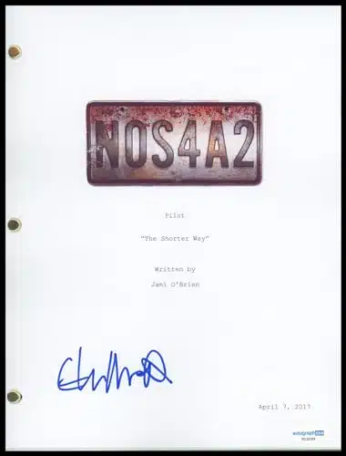 Ebon Moss Bachrach NOSAAutograph SIGNED Complete Pilot Episode Script ACOA