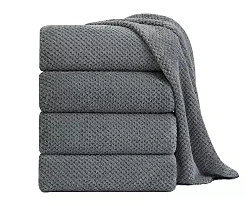 Extra Large Bath Towel Sheet Set xInches   Oversized Highly Absorbent Towels Set,Jumbo Microfiber   Quick Dry, Lightweight,Super Soft for Bathroom,Hotel,SPA,Pack of (Gray)