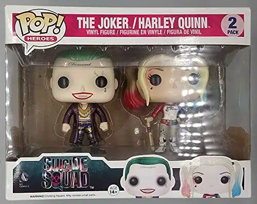 Funko Pop! Suicide Squad FYE Exclusive pk Joker and Harley Quinn