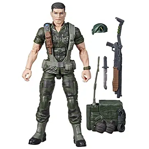G.I. Joe Classified Series Vincent R. Falcon Falcone Action Figure Collectible Premium Toy, Multiple Accessories, Inch Scale, Custom Package Art