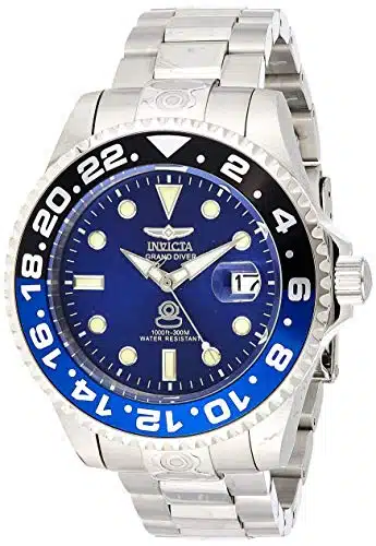 Invicta Men's Pro Diver Analog Display Automatic Self Wind Silver Watch