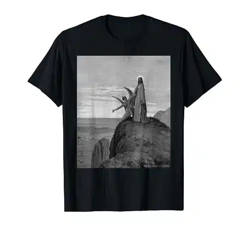 Jesus Satan Shirt Temptation Gustave Dore