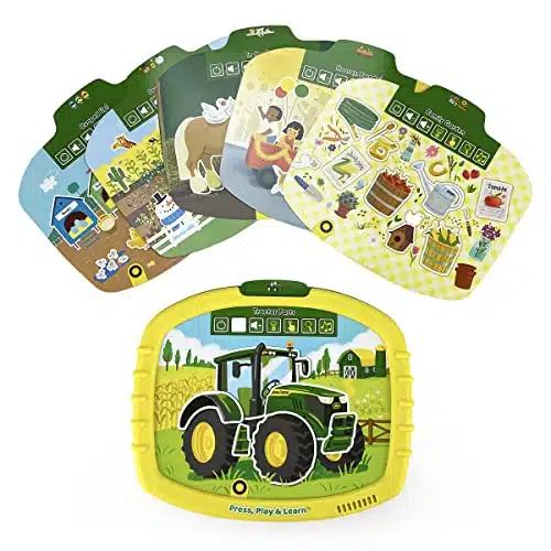 John Deere Kids Early Learning Activity Pad   Read, Play & Learn Electronic Activity Pad for Toddlers and Preschoolers, Ages (Press, Play & Learn)