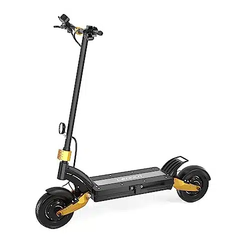 LEOOUT Electric Scooter w Motor, iles Long Range & PH Speed, Upgraded V AH Battery, '' Heavy Duty Off Road Tire, Electric Scooter for Adults
