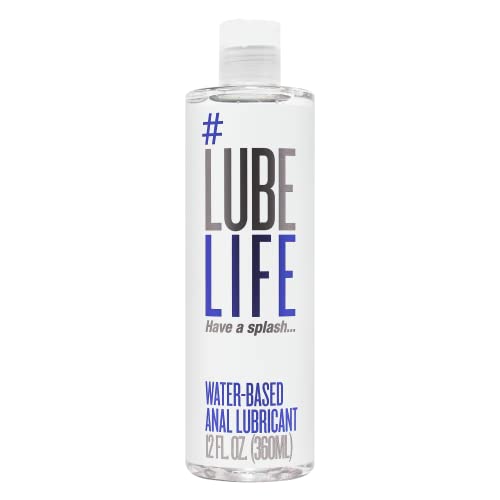 LubeLife Water Based Anal Lubricant, Personal Backdoor Lube for Men, Women and Couples, Non Staining, Fl Oz