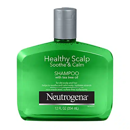 Neutrogena Soothing & Calming Healthy Scalp Shampoo to Moisturize Dry Scalp & Hair, with Tea Tree Oil, pH Balanced, Paraben Free & Phthalate Free, Safe for Color Treated Hair, oz