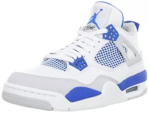 Nike Men's Air Jordan hite Military Blue Basketball Gym Shoe (Men's , White Military Blue)