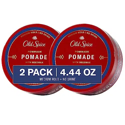 Old Spice Hair Styling Pomade for Men, Medium Hold No Shine Fl Oz Each, Twin Pack