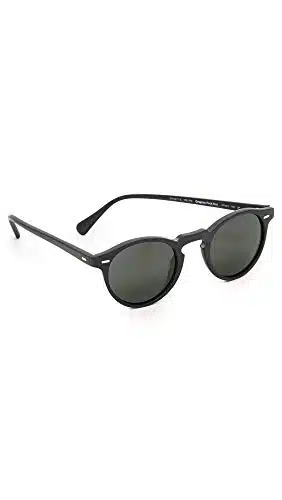 Oliver Peoples Eyewear Men's Gregory Peck Polarized Sunglasses, Matte BlackMidnight Express, One Size