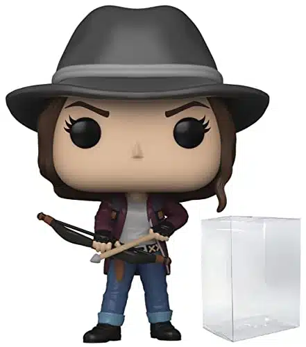 POP The Walking Dead   Maggie Rhee with Bow and Arrow Funko Vinyl Figure (Bundled with Compatible Box Protector Case), Multicolor, inches
