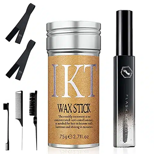Pcs Hair Wax Stick for Flyaways Edge Control Slick Stick   Hair Styling Products Includes Wax Stick for Hair, Hair Finishing Stick, Hair Styling Comb, Elastic Bands for Wig Edges for Women