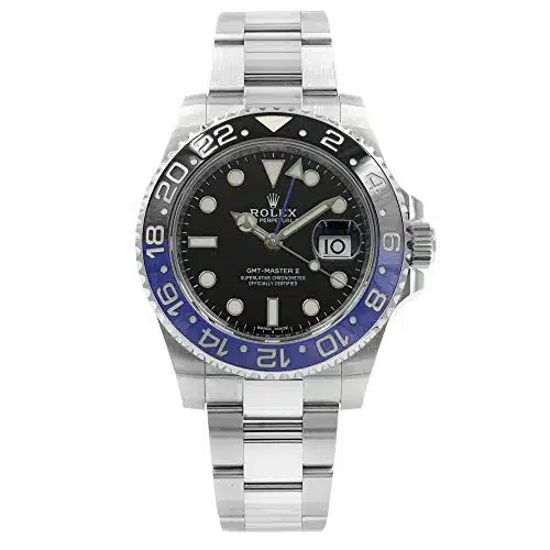 Rolex GMT Master II Black Dial Stainless Steel Mens Watch BLNR