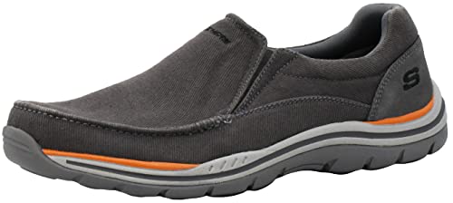 Skechers Men's Expected Avillo Relaxed Fit Slip On Loafer CharcoalOrange