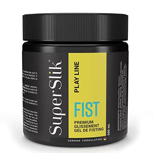Super Slik Personal Lubricant for Fisting and Anal Sex   Thick and Long Lasting Back Door Gel   Hybrid Silicone and Water Based Anal Lube for Men  Women  and Couples   ml (oz)