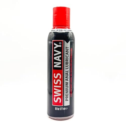 Swiss Navy Premium Silicone Based Ounce Personal Lubricant & Anal Lubricant Gel Latex Safe Long Lasting Personal Lubrication Sex Lube for Men Woman Couples, Works Underwater Paraben & Glycerin Free