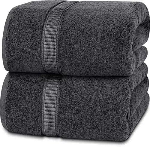 Utopia Towels   Luxurious Jumbo Bath Sheet Piece   GS% Ring Spun Cotton Highly Absorbent and Quick Dry Extra Large Bath Towel   Super Soft Hotel Quality Towel (x Inches, Grey)