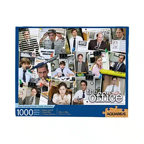 AQUARIUS The Office Cast Collage Puzzle (Piece Jigsaw Puzzle)   Glare Free   Precision Fit   Officially Licensed The Office Merchandise & Collectibles   x Inches