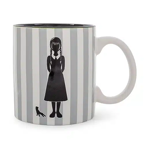Addams Family Wednesday On Wednesdays We Wear Black Ceramic Mug  Large Coffee Cup For Tea, Espresso, Cocoa  Holds Ounces