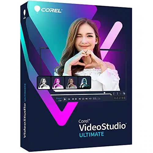 Corel VideoStudio Ultimate  Video Editing Software with Premium Effects Collection  Slideshow Maker, Screen Recorder, DVD Burner [PC Key Card]