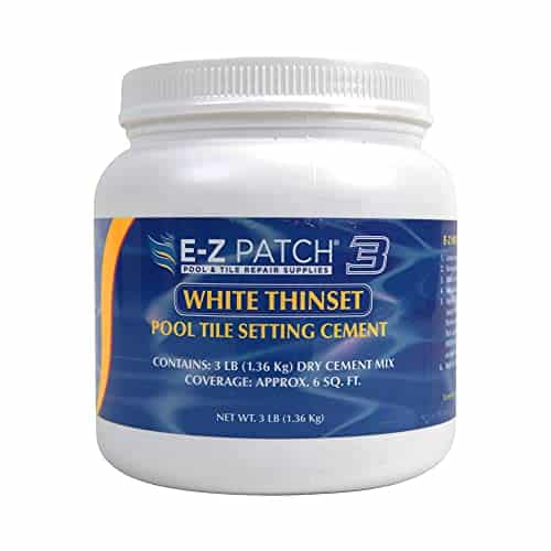 E Z Patch Thinset Pool Tile Setting Cement White lbs EZP