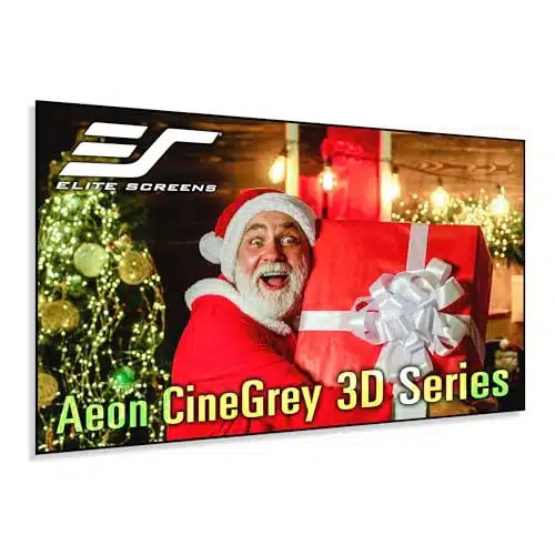 Elite Screens Edge Free Ambient Light Rejecting Fixed Frame Projection Projector Screen,Aeon CineGrey D Series, inch for Home Theater, Movie and Office Presentations ARDHD