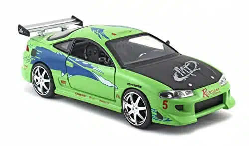 Fast & Furious Brian's Mitsubishi Eclipse Die cast Car, Toys for Kids and Adults