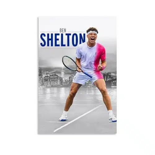 FitNxt Ben Shelton Poster Tennis Cool Art Canvas Painting Decor Wall Print Photo Gifts Home Modern Decoratives xinch(xcm)