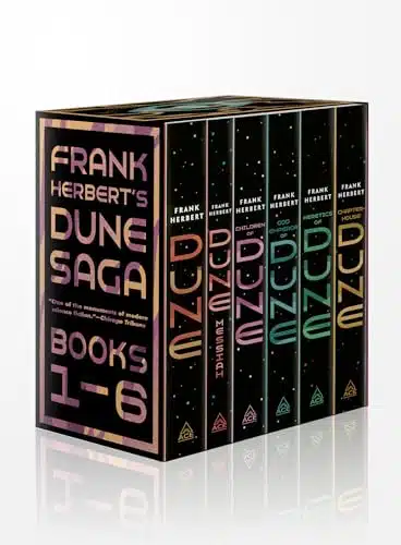 Frank Herbert's Dune Saga Book Boxed Set Dune, Dune Messiah, Children of Dune, God Emperor of Dune, Heretics of Dune, and Chapterhouse Dune (Dune, )